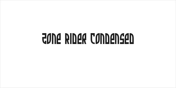 Zone Rider Condensed Logo