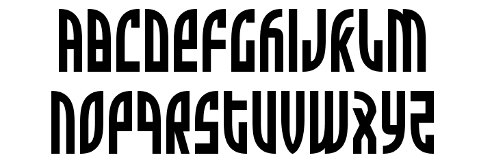 Zone Rider Condensed Font LOWERCASE