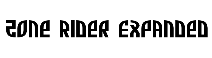 Zone Rider Expanded  नि: शुल्क फ़ॉन्ट्स डाउनलोड