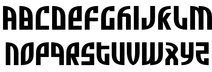 Zone Rider Expanded Font LOWERCASE