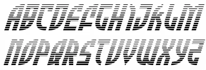 Zone Rider Gradient Italic 字体 大写