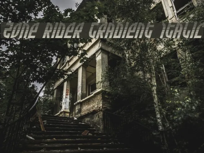 Zone Rider Gradient Italic Example 1