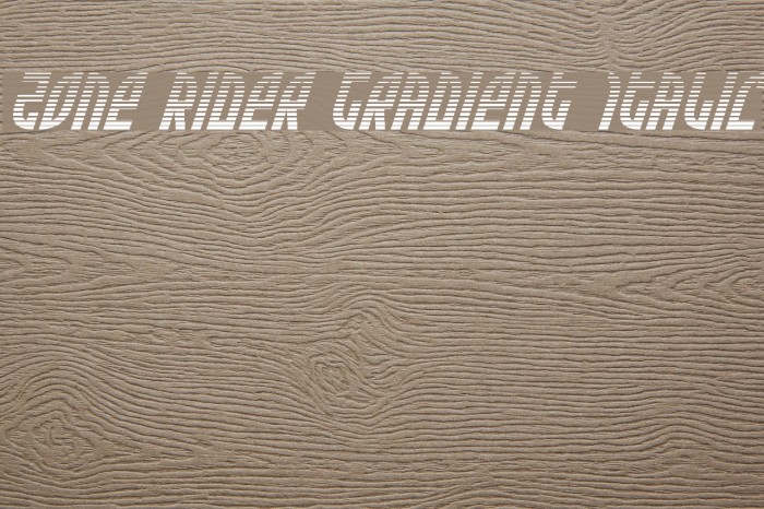 Zone Rider Gradient Italic Font examples