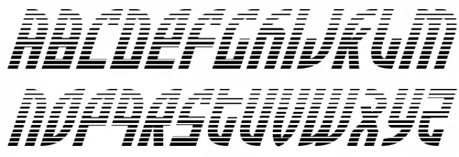 Zone Rider Gradient Italic 字体 小写