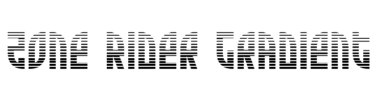 Zone Rider Gradient  font caratteri gratis