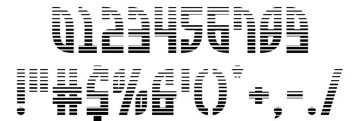 Zone Rider Gradient Font OTHER CHARS