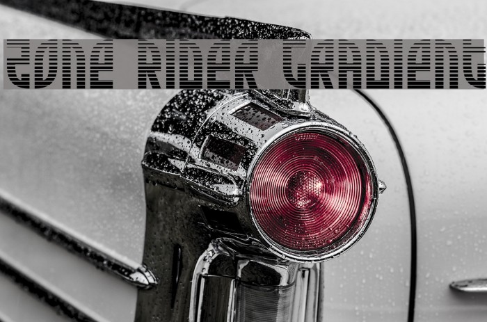 Zone Rider Gradient Font examples