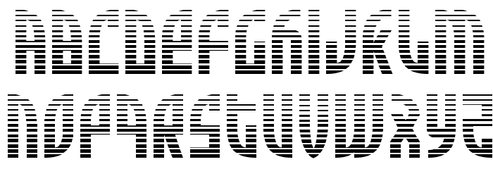 Zone Rider Gradient Font LOWERCASE