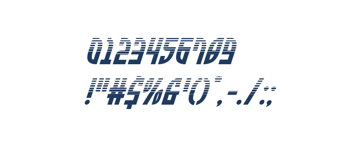 Zone Rider Halftone Italic Other Characters