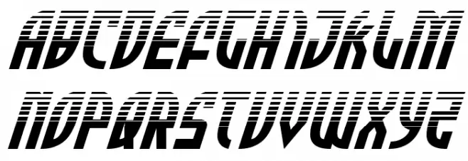 Zone Rider Halftone Italic Fonte MAIÚSCULAS