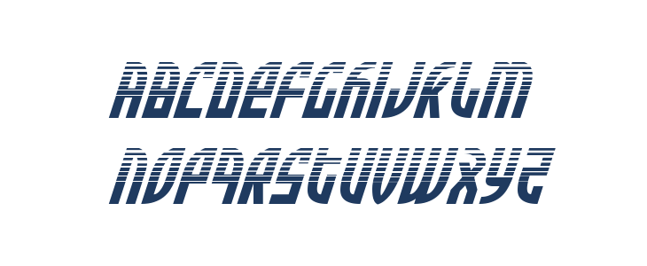 Zone Rider Halftone Italic Lowercase