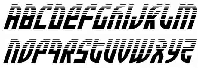 Zone Rider Halftone Italic Fuentes MINÚSCULAS