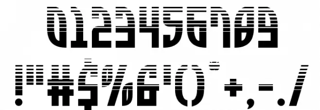 Zone Rider Halftone Font OTHER CHARS