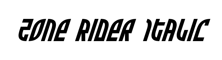 Zone Rider Italic  Descarca Fonturi Gratis
