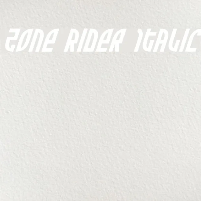 Zone Rider Italic Example 3