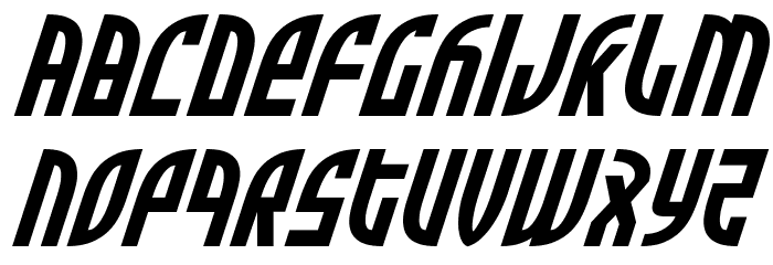 Zone Rider Italic Font LOWERCASE