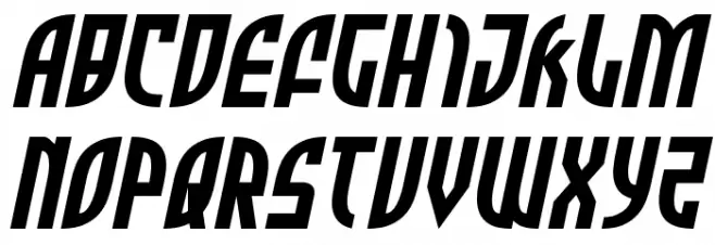 Zone Rider Semi-Italic Fonte MAIÚSCULAS