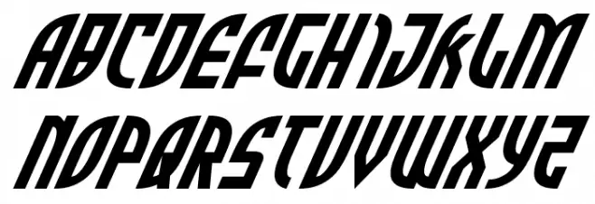 Zone Rider Super-Italic Schriftart Groß