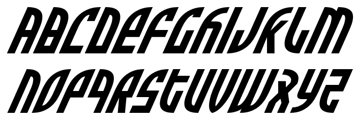 Zone Rider Super-Italic Font LOWERCASE