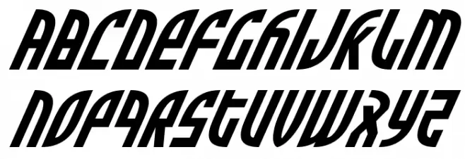 Zone Rider Super-Italic Fuentes MINÚSCULAS