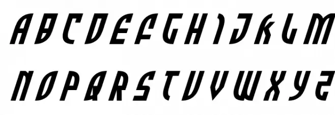 Zone Rider Title Italic Шрифта ВЕРХНИЙ