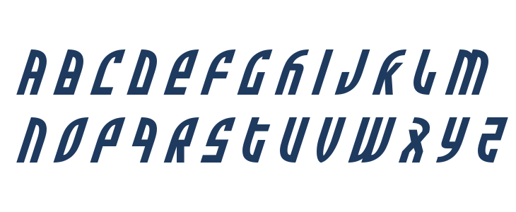 Zone Rider Title Italic Lowercase