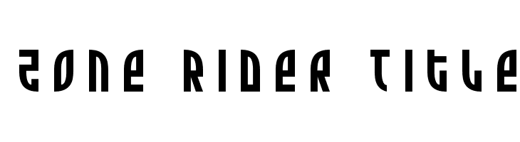 Zone Rider Title  les polices de caractères gratuit tlcharger