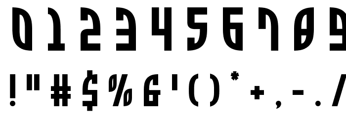 Zone Rider Title Font OTHER CHARS