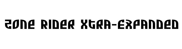Zone Rider Xtra-Expanded  नि: शुल्क फ़ॉन्ट्स डाउनलोड