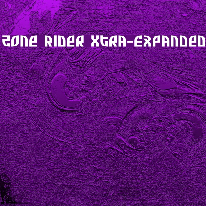 Zone Rider Xtra-Expanded Font examples