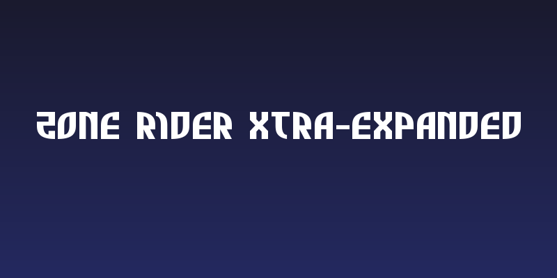 Zone Rider Xtra-Expanded Social Header