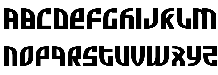 Zone Rider Xtra-Expanded Font LOWERCASE