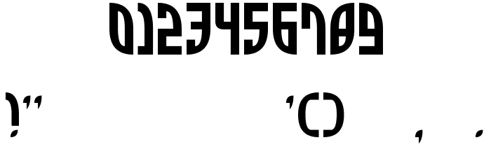 Zone Rider Font OTHER CHARS