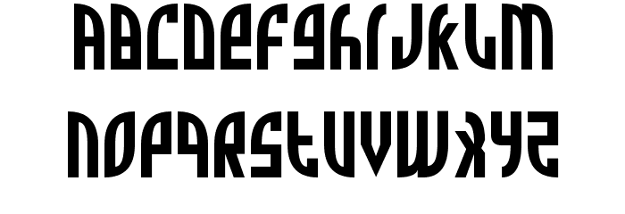 Zone Rider Font LOWERCASE
