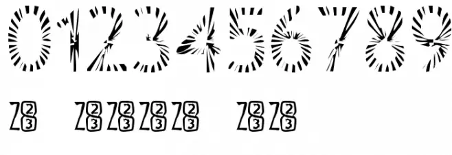 Zone23_Rayz Font OTHER CHARS