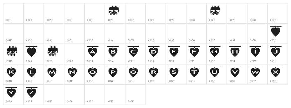 Zone23_Two Kinds of Love III Character Map