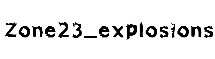 Zone23_explosions  नि: शुल्क फ़ॉन्ट्स डाउनलोड