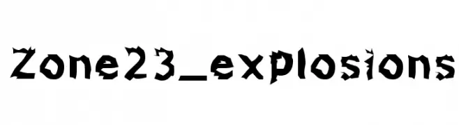 Zone23_explosions  नि: शुल्क फ़ॉन्ट्स डाउनलोड