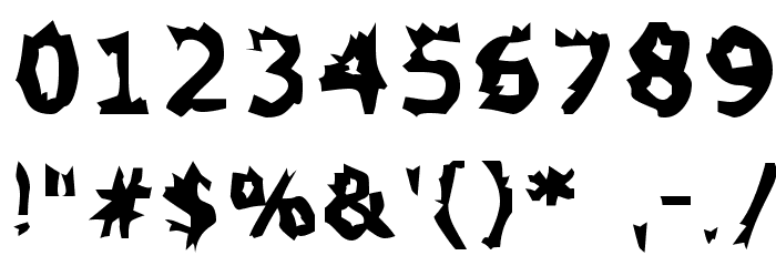 Zone23_explosions Font OTHER CHARS