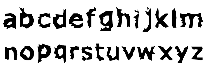 Zone23_explosions Font LOWERCASE