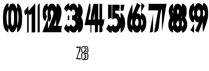 Zone23_nootropics Font OTHER CHARS