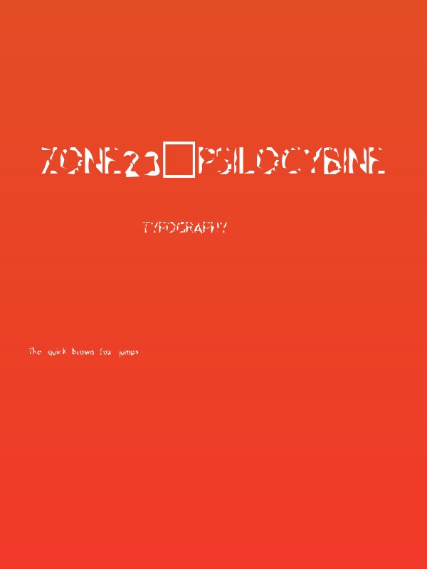 Zone23_psilocybine Poster