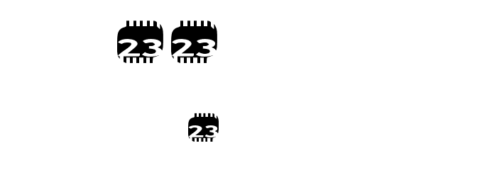 Zone23_zazen matrix फ़ॉन्ट अन्य घर का काम