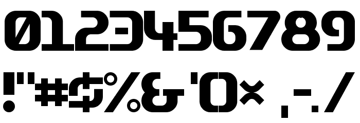 Zone99 Font OTHER CHARS
