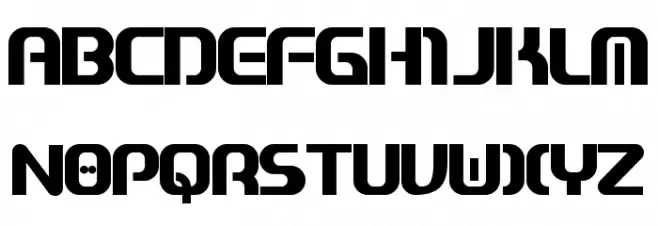 Zone99 Font UPPERCASE