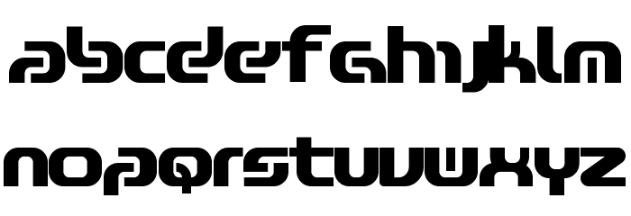 Zone99 Font LOWERCASE