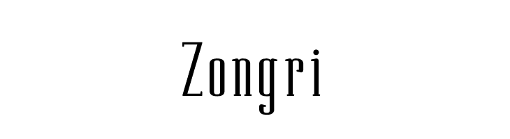 Zongri  नि: शुल्क फ़ॉन्ट्स डाउनलोड