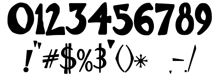 Zono Bold Font OTHER CHARS