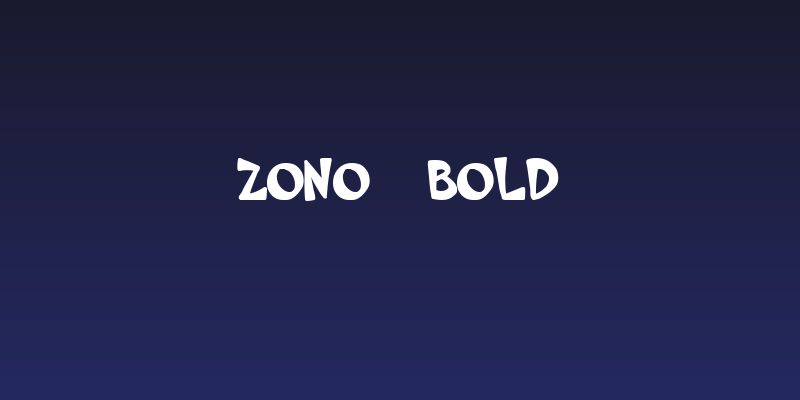 Zono  Bold Social Header
