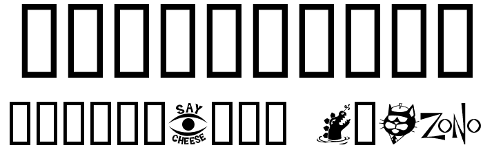 Zono Dingbats Font OTHER CHARS